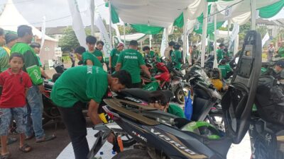 Berkah Untuk Ojek Online, Dompet Dhuafa Sasar 1447 Motor Ojek Online Untuk Di Service Gratis